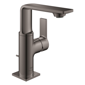 Смеситель для раковины GROHE Allure с донным клапаном, M-Size, темный графит глянец (32757A01)