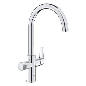 Смеситель для кухонной мойки GROHE Blue Pure StartCurve с функцией фильтрации, без фильтра в комплекте, хром (30592000)