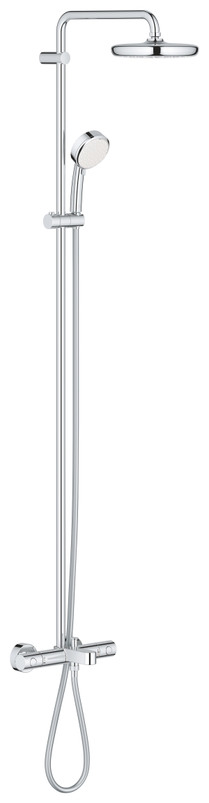 Душевая система GROHE Tempesta Cosmopolitan System 210 с термостатом для ванны, хром (26223001)