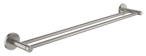 Двойной держатель для полотенца GROHE Essentials, 600 мм, суперсталь (40802DC1)