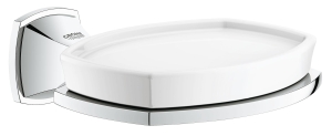 Мыльница керамическая GROHE Grandera с держателем, хром (40628000)