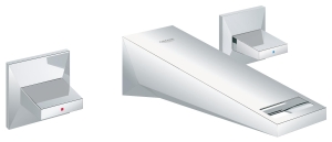 Внешняя часть смесителя для раковины GROHE Allure Brilliant настенного монтажа на 3 отверстия, вынос 161 мм, хром (20346000)