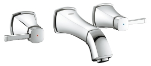 Внешняя часть смесителя для раковины GROHE Grandera на 3 отверстия (вынос 177 мм), хром (20414000)