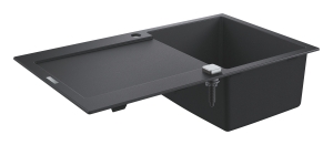 Мойка GROHE K500 с одной чашей, 860 x 500 мм, черный гранит (31644AP0)