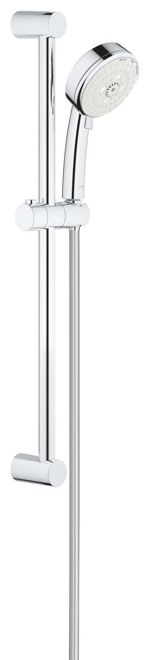 Душевой гарнитур GROHE Tempesta Cosmopolitan 100, 3 режима струи, душевая штанга 600 мм, 9,5 л/мин, хром (27579002)