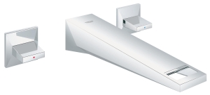 Внешняя часть смесителя для раковины GROHE Allure Brilliant настенного монтажа на 3 отверстия, вынос 210 мм, хром (20348000)