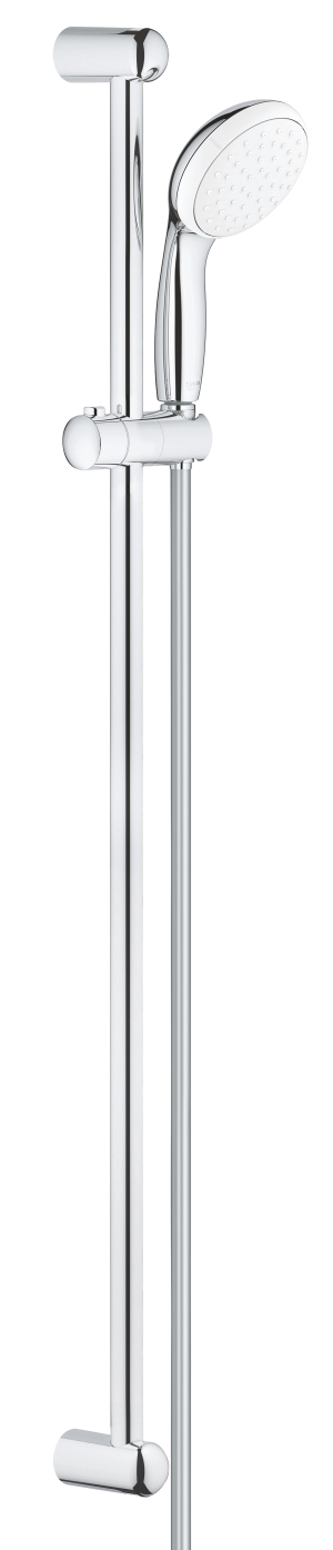 Душевой гарнитур GROHE New Tempesta 100, ручной душ, душевая штанга 900 мм и шланг, хром (27854001)