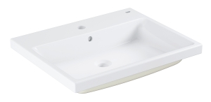 Раковина GROHE Cube Ceramic полувстраиваемая 60 см, альпин-белый (3947900H)