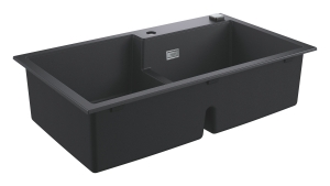 Мойка GROHE K500 с 2 чашами, 860 x 500 мм, черный гранит (31649AP0)