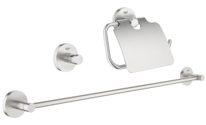 Набор аксессуаров GROHE Essentials (3 предмета), суперсталь (40775DC1)
