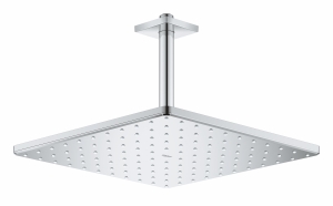 Верхний душ с потолочным душевым кронштейном 142 мм, 1 режим струи, GROHE Rainshower Mono 310 Cube, хром, (26565000)