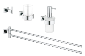 Набор аксессуаров GROHE Essentials Cube (4 предмета), хром (40847001)