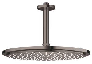 Верхний душ GROHE Rainshower с потолочным кронштейном, темный графит глянец (26067A00)