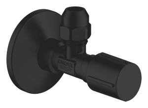Угловой вентиль 1/2" GROHE, матовый черный (220732430)