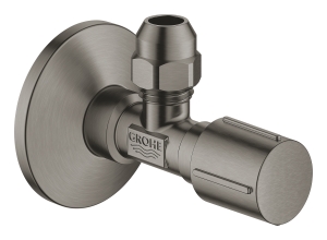 Вентиль угловой GROHE 1/2 дюйма-3/8 дюйма, 1 шт, темный графит, матовый (22037AL0)