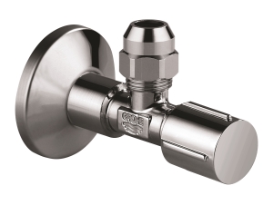 Вентиль угловой GROHE 1/2 дюйма-3/8 дюйма, 1 шт, темный графит, глянец (22037A00)