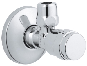 Вентиль угловой GROHE 1/2″-3/8″ для подключения смесителей, хром (41263000)