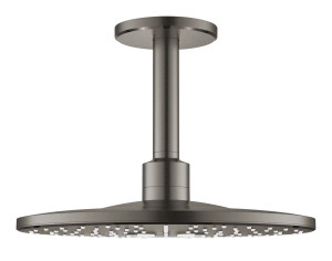 Верхний душ GROHE Rainshower 310 SmartActive с душевым кронштейном, 2 режима, 142 мм, темный графит матовый (26477AL0)