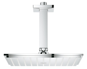 Верхний душ с кронштейном GROHE Rainshower Allure, диаметр 210 мм, потолочный кронштейн, хром (26065000)