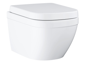 Унитаз GROHE Euro Ceramic подвесной, компактный, с сиденьем с микролифтом, альпин-белый (39693000)