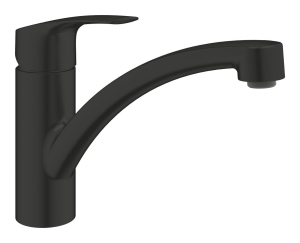 Смеситель для кухонной мойки GROHE Eurosmart с поворотным изливом, матовый черный (332812433)