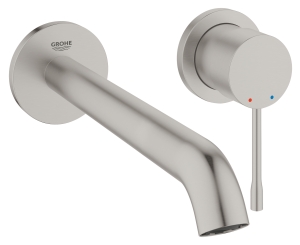 Внешняя часть смесителя для раковины GROHE Essence скрытого монтажа, на 2 отверстия, L-Size, суперсталь (29193DC1)