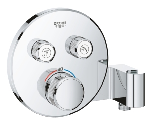 Внешняя часть термостата для ванны и душа GROHE Grohtherm SmartControl на 2 потребителя, хром (29120000)