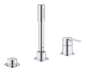 Смеситель для ванны GROHE Lineare на 3 отверстия, хром (19965001)