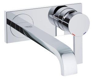 Внешняя часть смесителя для раковины GROHE Allure на 2 отверстия, вынос 220 мм, хром (19386000)
