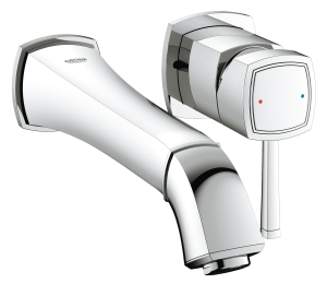 Внешняя часть смесителя для раковины GROHE Grandera на 2 отверстия (вынос 234 мм), хром (19930000)