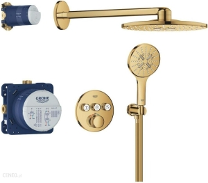 Душевая система GROHE Grohtherm SmartControl с термостатом для душа, холодный рассвет глянец (34863GL0)