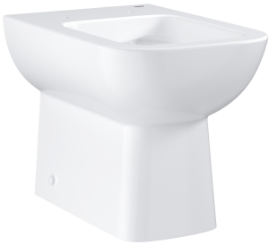 Унитаз напольный приставной безободковый GROHE Bau Edge, альпин-белый (39810000)
