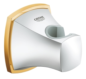 Держатель настенный для ручного душа GROHE Grandera, хром/золото (27969IG0)