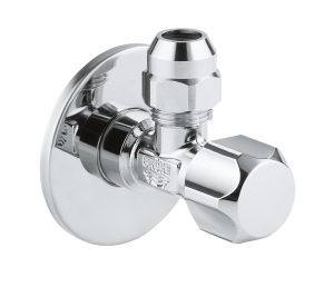 Вентиль угловой 1/2″ - 3/8″, GROHE, хром, (2201800M)