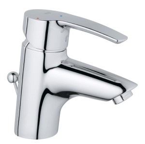 Смеситель для раковины GROHE Eurostyle с донным клапаном с энергосберегающим картриджем, хром (2337410E)