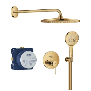 Душевая система GROHE Essence со смесителем для душа, холодный рассвет глянец (25287GL0)