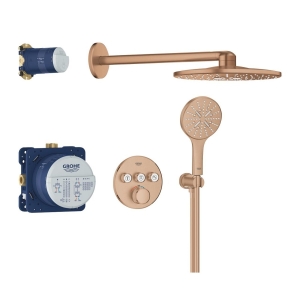 Душевая система GROHE Grohtherm SmartControl с термостатом для душа, теплый закат матовый (34863DL0)