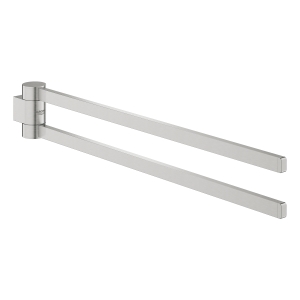 Держатель для полотенца GROHE Selection 400 мм, двойной, поворотный, суперсталь (41063DC0)