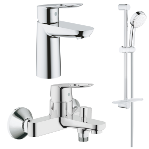 Комплект смесителей GROHE BauLoop с душевым гарнитуром Tempesta Cosmopolitan 100, хром (NB0081)