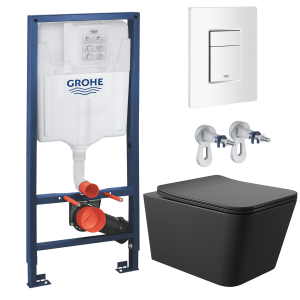Комплект инсталляции GROHE Rapid SL 38772SH0 с унитазом Aqueduto MACIO MAC0140 и сиденьем с микролифтом (NW0219)