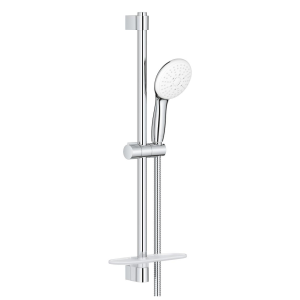 Душевой гарнитур GROHE Tempesta 110 с мыльницей, 3 режима струи, душевая штанга 600 мм, 7,4 л/мин, хром (26918003)