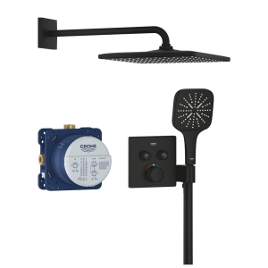 Душевая система GROHE Grohtherm SmartControl с термостатом для душа, фантомный черный (34865KF0)