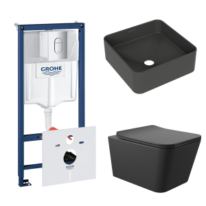 Комплект инсталляции GROHE Rapid SL NW0145/S с унитазом Aqueduto MACIO MAC0140 и раковиной Aqueduto ESPIRAL ESP0340 (NW0389)
