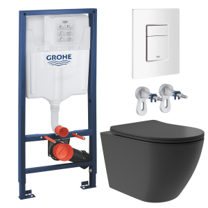 Комплект инсталляции GROHE Rapid SL 38772SH0 с унитазом Aqueduto OVO Plus OVOT0240 и раковиной Aqueduto ESPIRAL ESP0340 (NW0380)