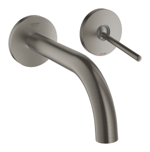 Внешняя часть смесителя для раковины GROHE Atrio Joy настенного монтажа на 2 отверстия, темный графит матовый (19287AL3)