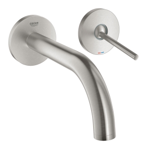 Внешняя часть смесителя для раковины GROHE Atrio Joy настенного монтажа на 2 отверстия, суперсталь (19287DC3)