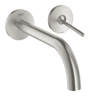 Внешняя часть смесителя для раковины GROHE Atrio Joy настенного монтажа на 2 отверстия, суперсталь (19918DC3)