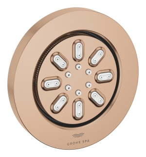 Боковой душ GROHE Rainshower Aqua, круглый, 2 режима струи, теплый закат матовый (26801DL0)