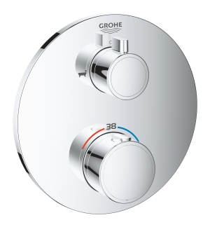 Внешняя часть термостата для ванны GROHE Grohtherm на 2 потребителя, хром (24077000)