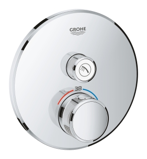 Внешняя часть термостата для душа GROHE Grohtherm SmartControl на 1 потребителя, хром (29118000)